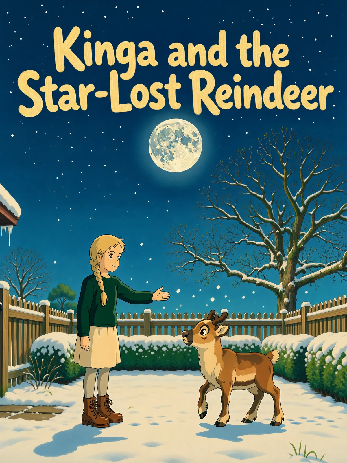 Cover of “Kinga and the Star-Lost Reindeer”