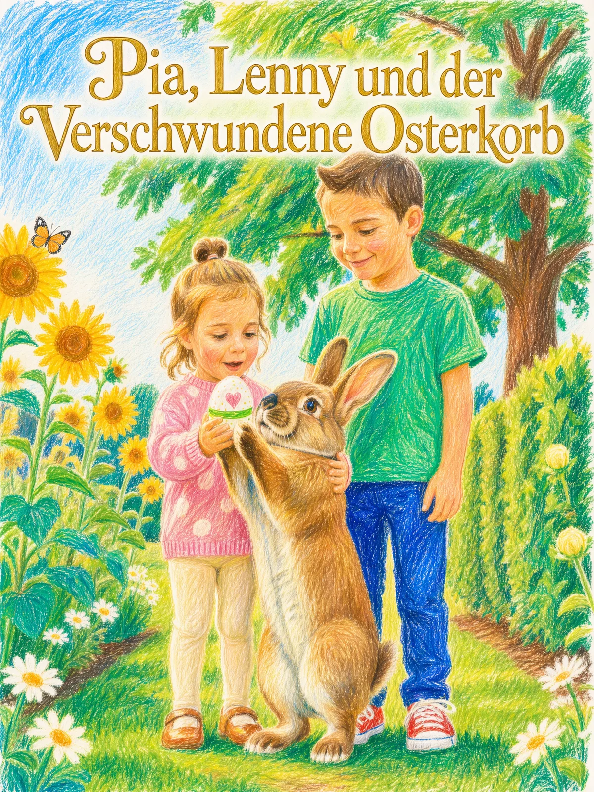 Cover von „Pia, Lenny und der verschwundene Osterkorb“