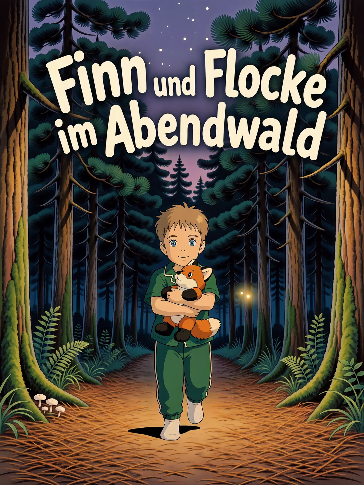 Cover von „Finn und Flocke im Abendwald“