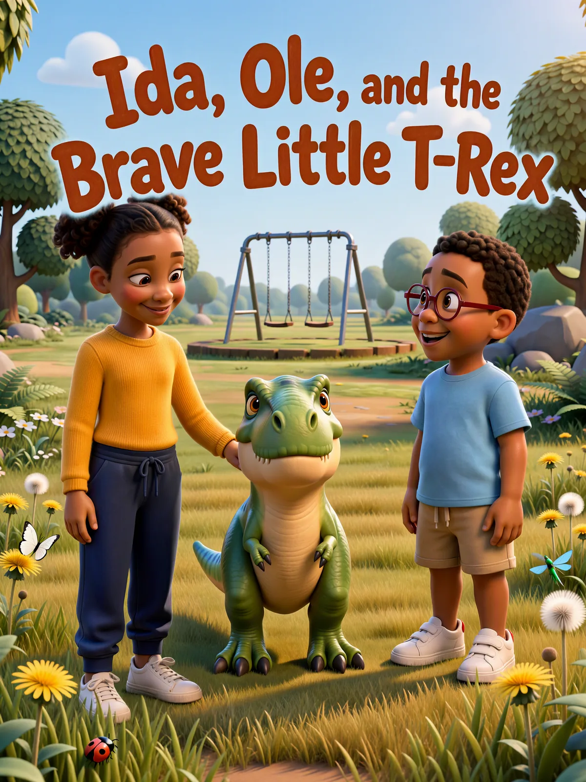 Cover of “Ida, Ole, and the Brave Little T-Rex”