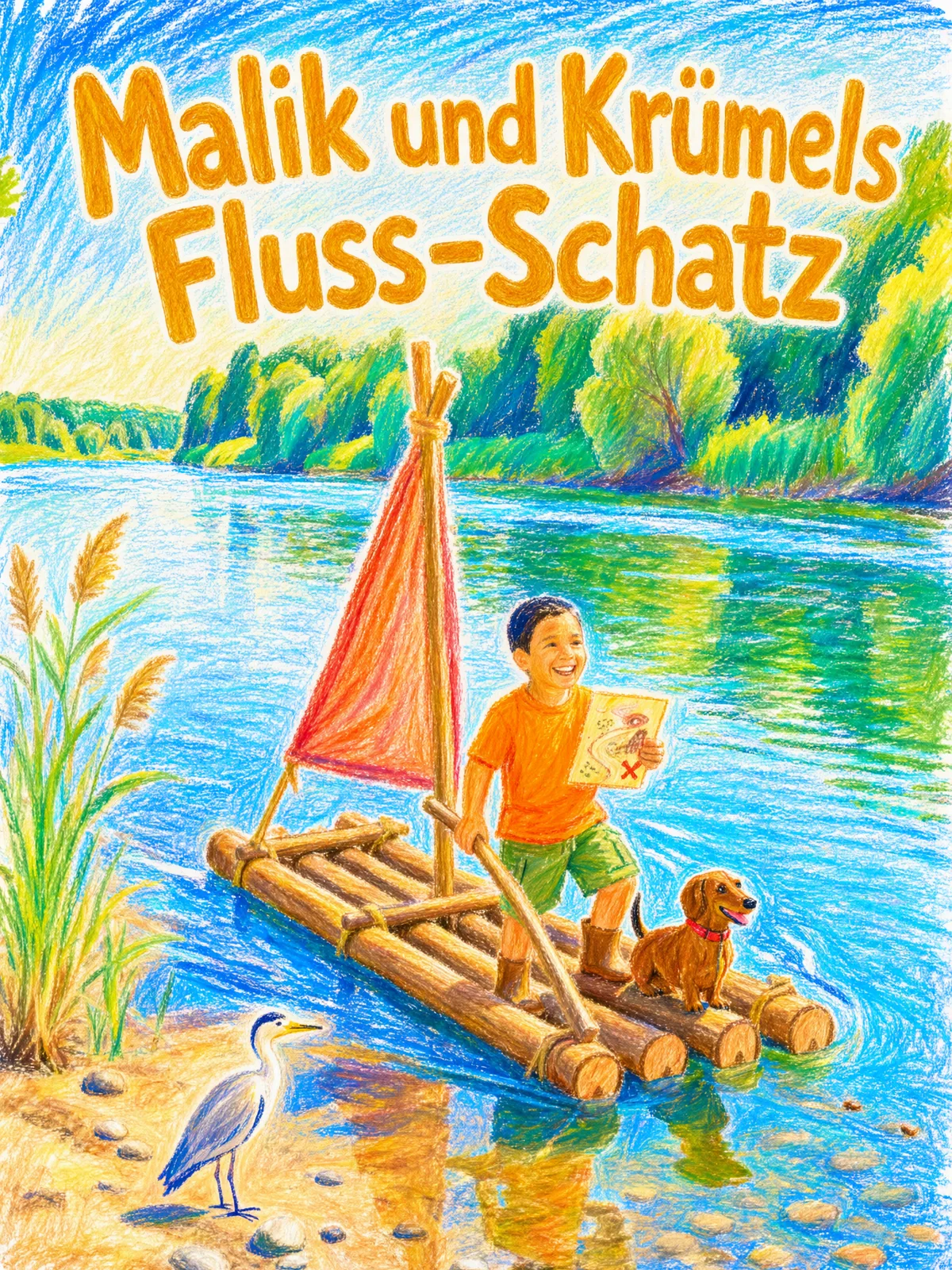 Cover von „Malik und Krümels Fluss-Schatz“