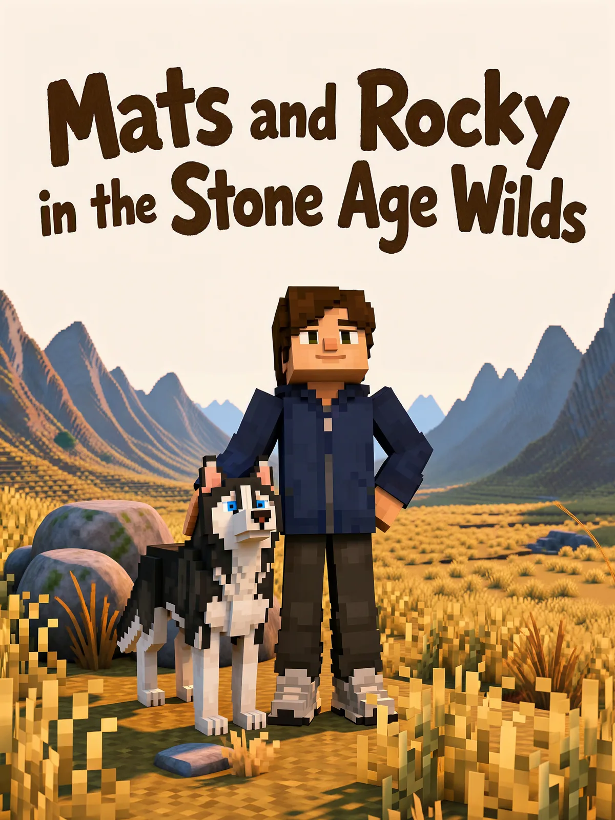 Cover of “Mats and Rocky in the Stone Age Wilds”