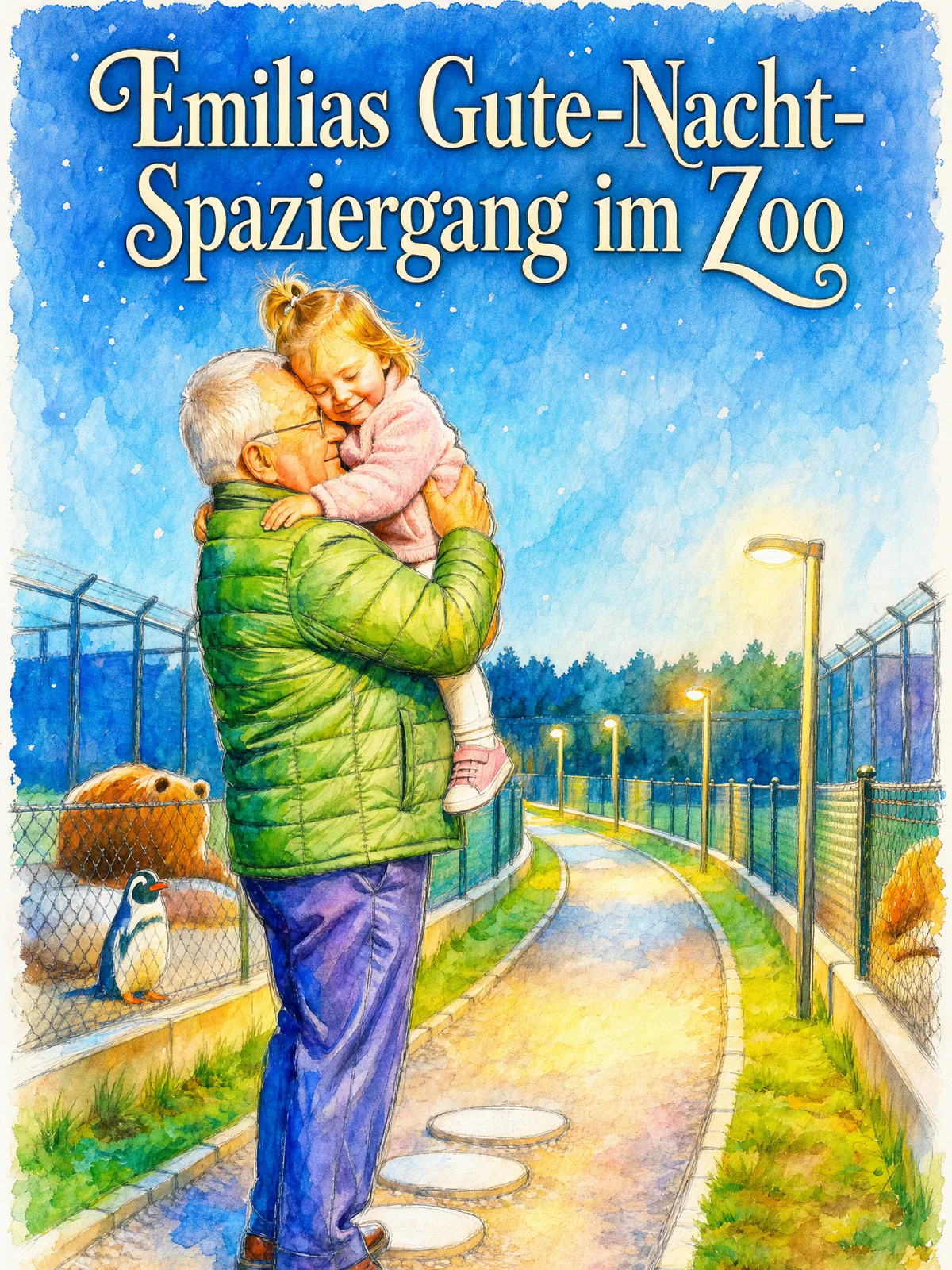 Cover von „Emilias Gute-Nacht-Spaziergang im Zoo“
